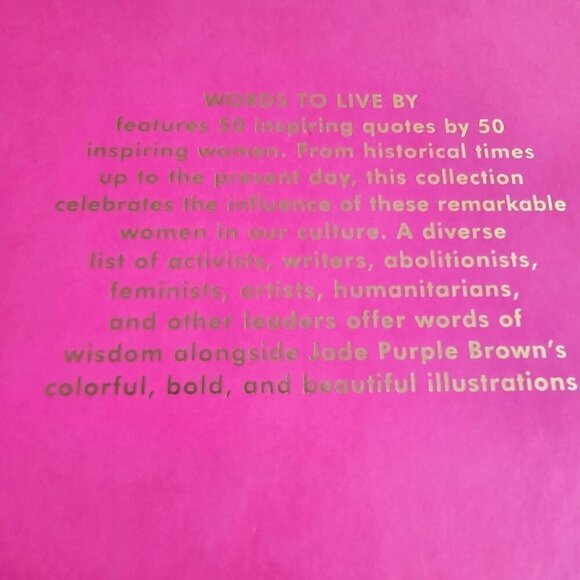 Words To Live By: 50 Inspiring Quotes By Inspiring Women, Stocking Stuffer - Picture 3 of 6